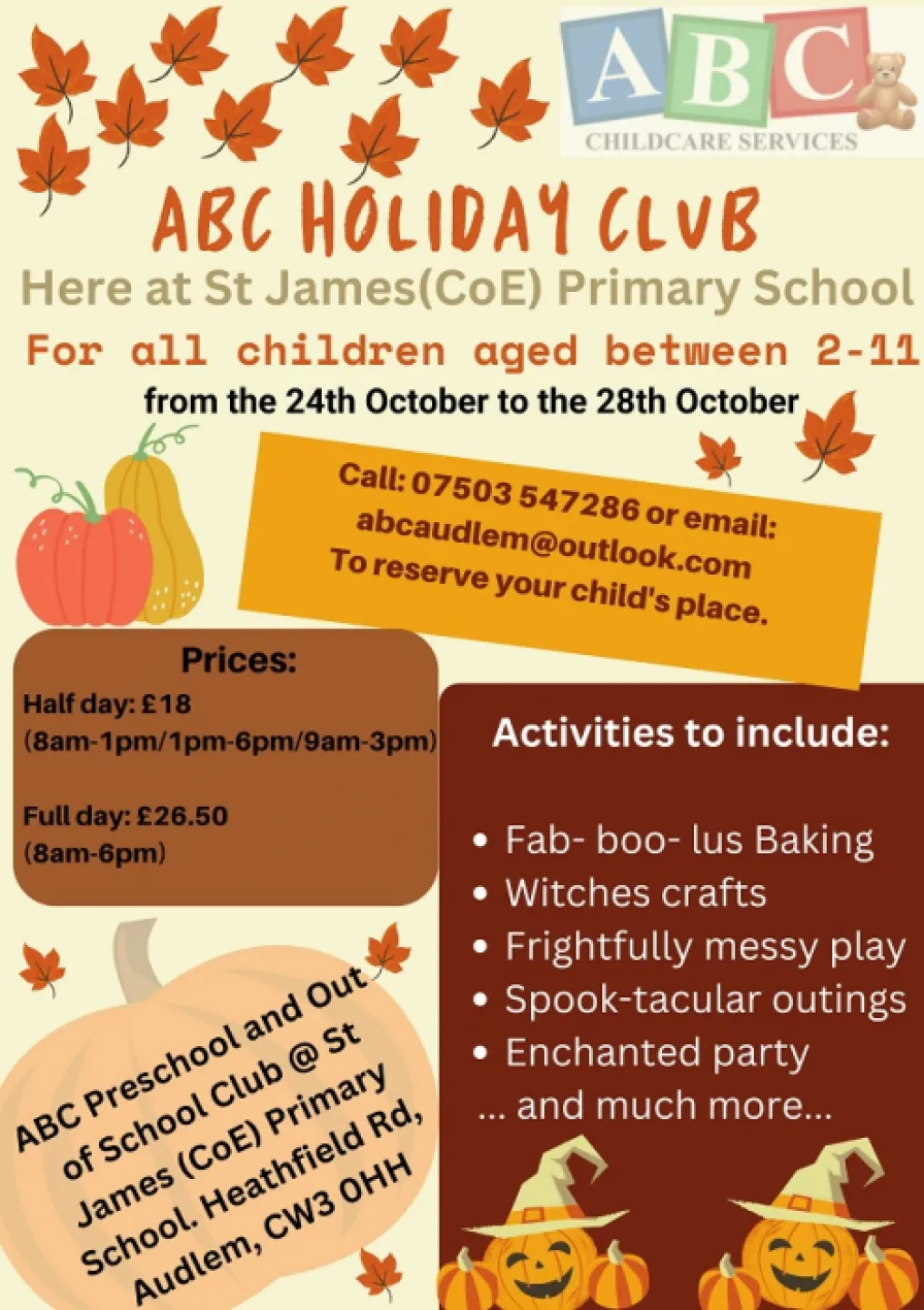 Audlem Autumn Holiday Club 22