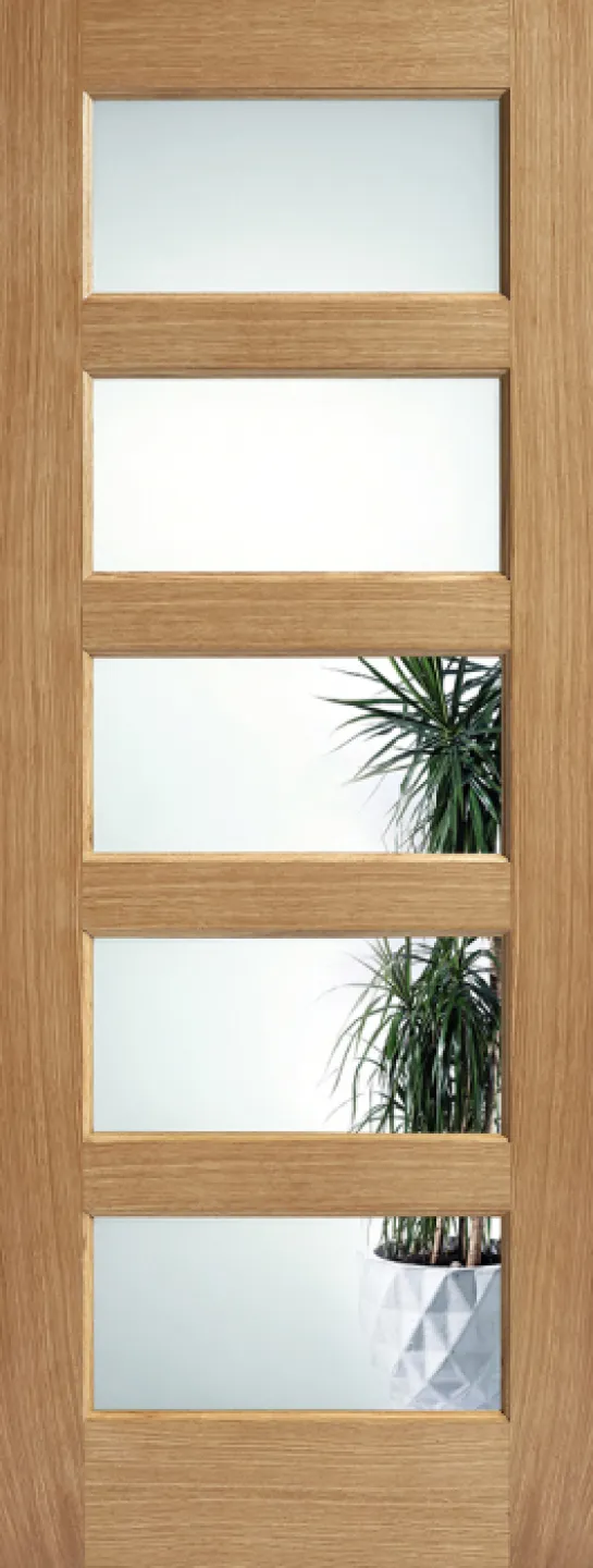 Oak Contemporary Glazed 5L Clear