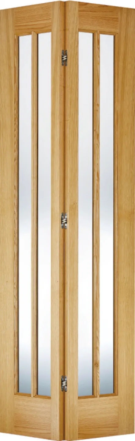 Oak Lincoln 3L Glazed Bi Fold Pre Finished