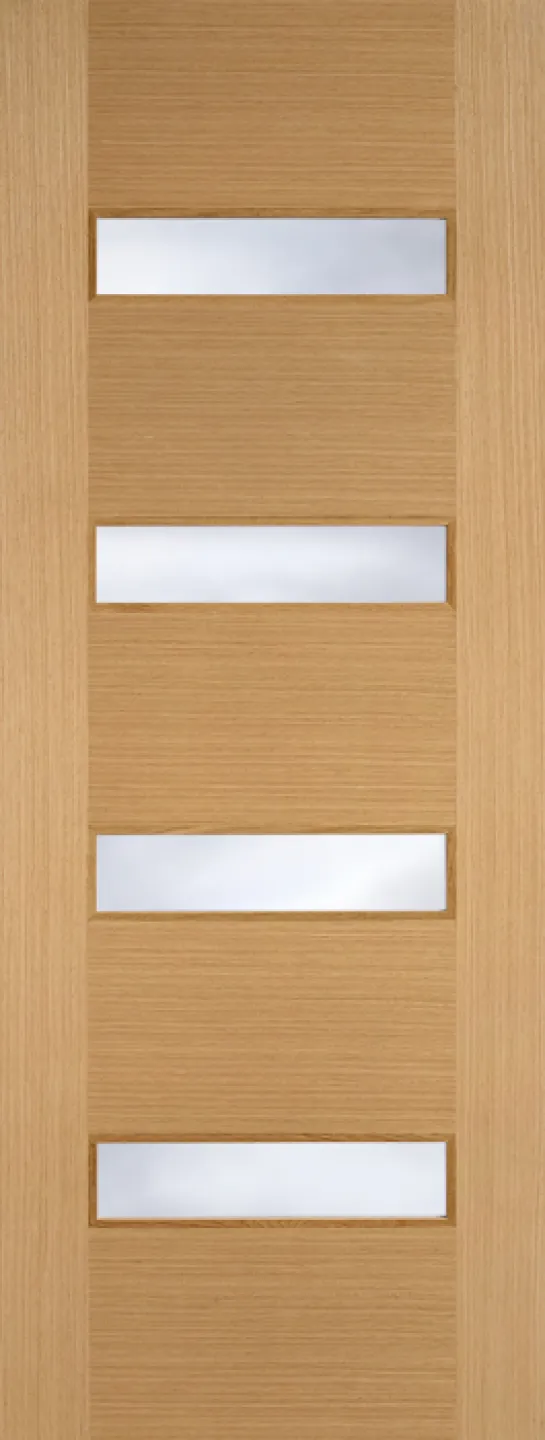 Oak Monaco Glazed 4L Clear