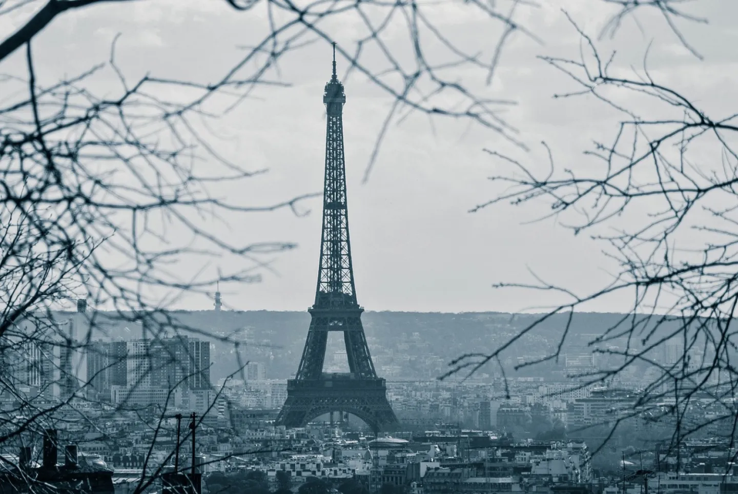 Eiffel tower, landmark, paris