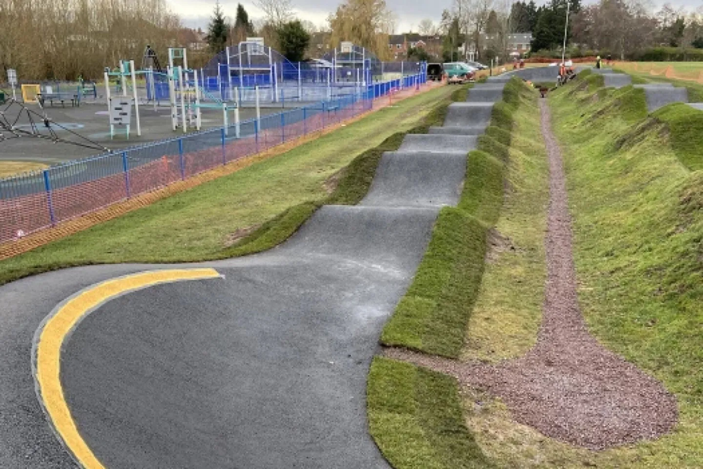 White Wickets pump track layout
