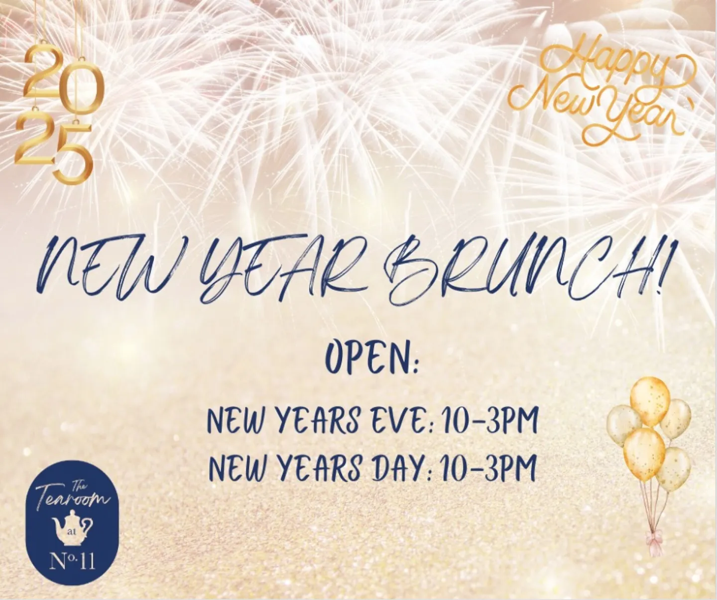 New Year at Tearoom at N.o 11