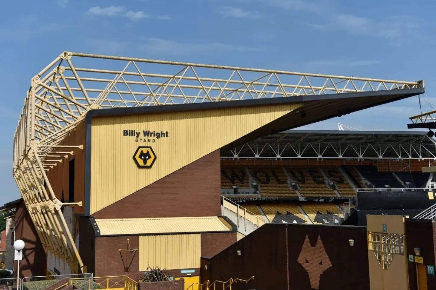 Football stadium stand exterior (Wolverhampton – Molineux Stadium)