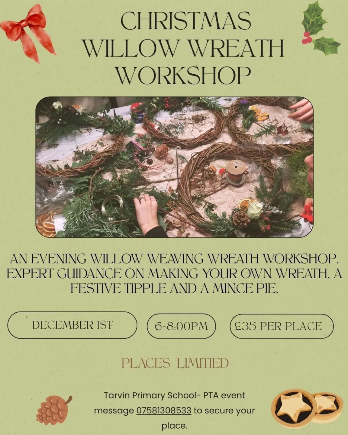 Christmas Willow Wreath Workshop