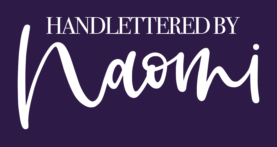 Handlettered by Naomi Logo
