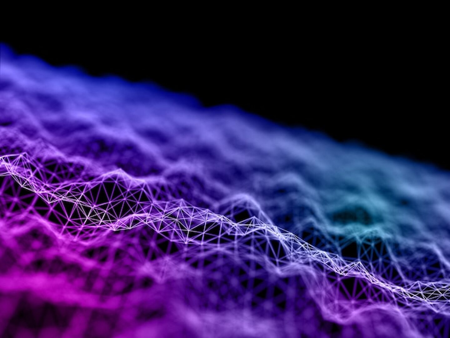 3D modern background with connecting flowing
