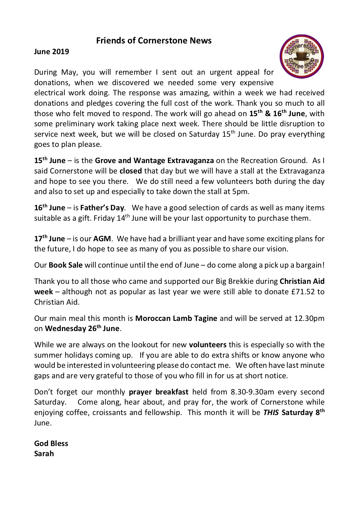 Friends Newsletter June 2019