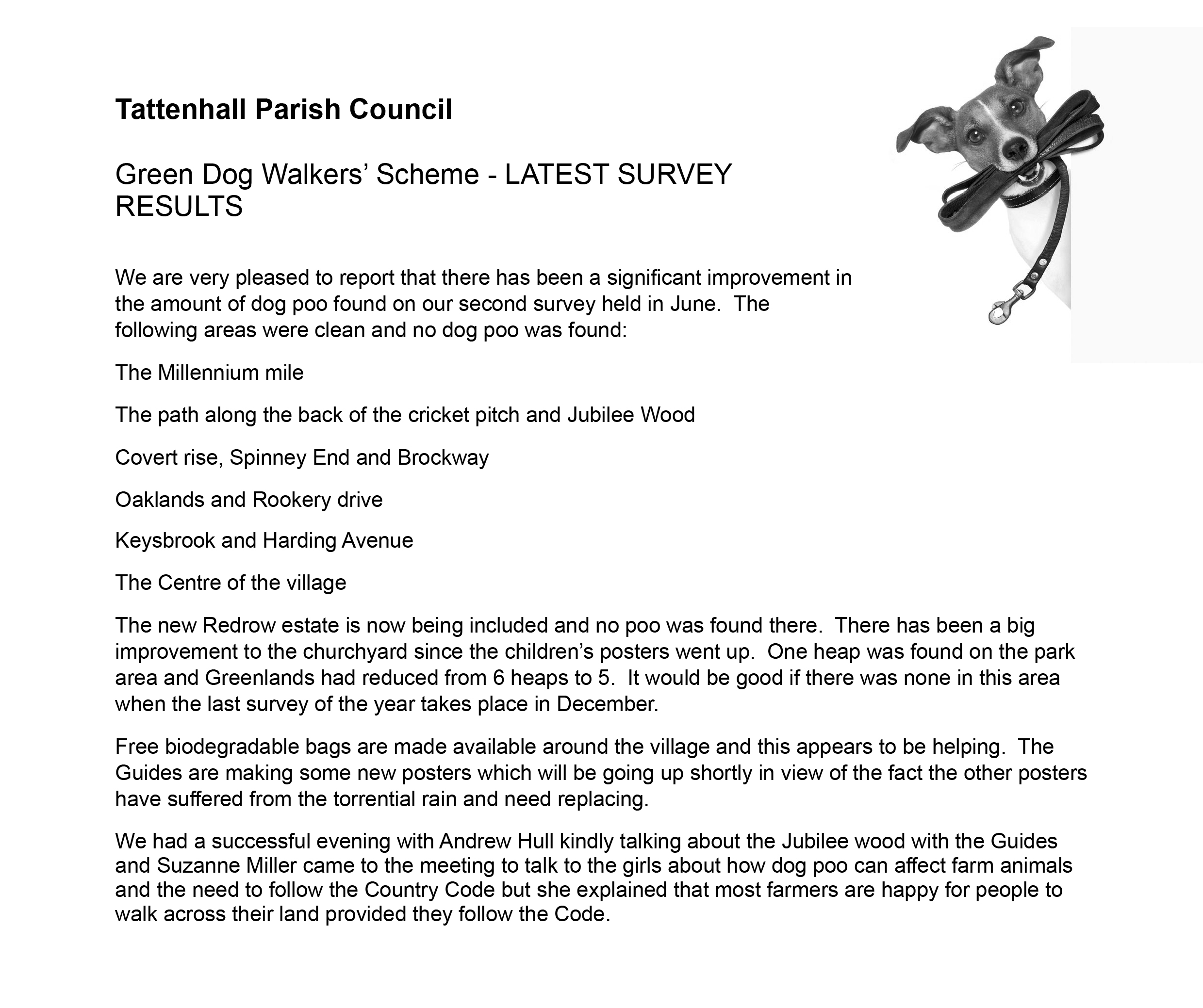 Green Dog Walkers Scheme Updatejuly2019
