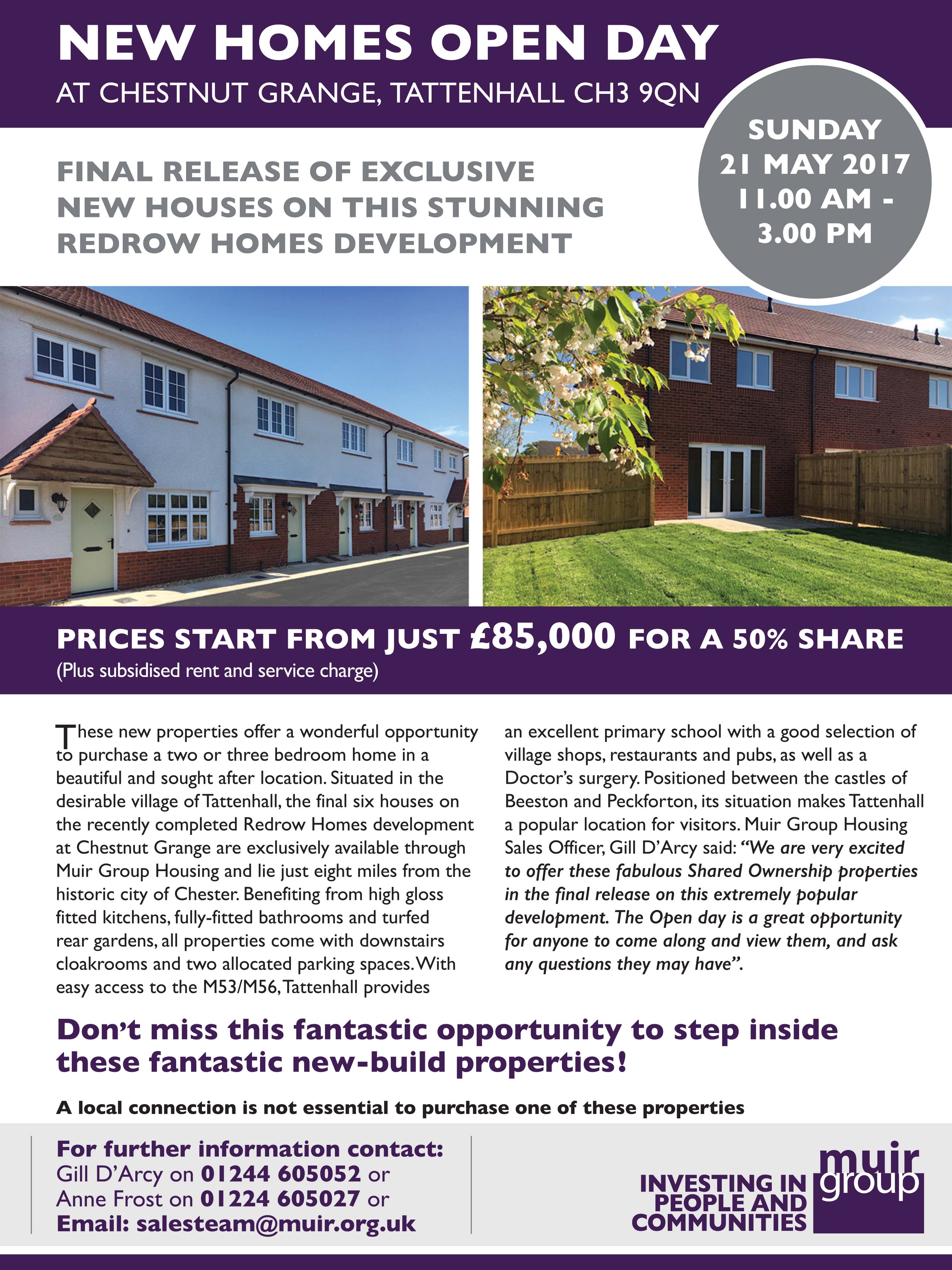 Chestnut Open Day Final Copy For Chester Standard 21 May