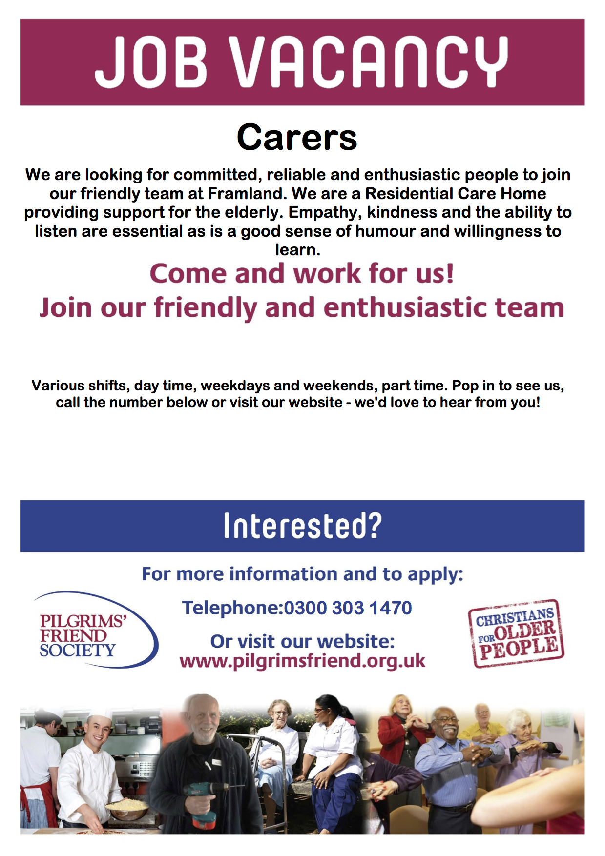 Carers Advert