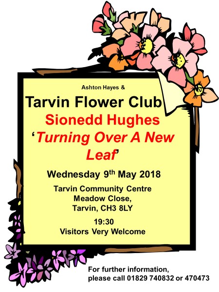 AH&T Flower Club Poster May 2018