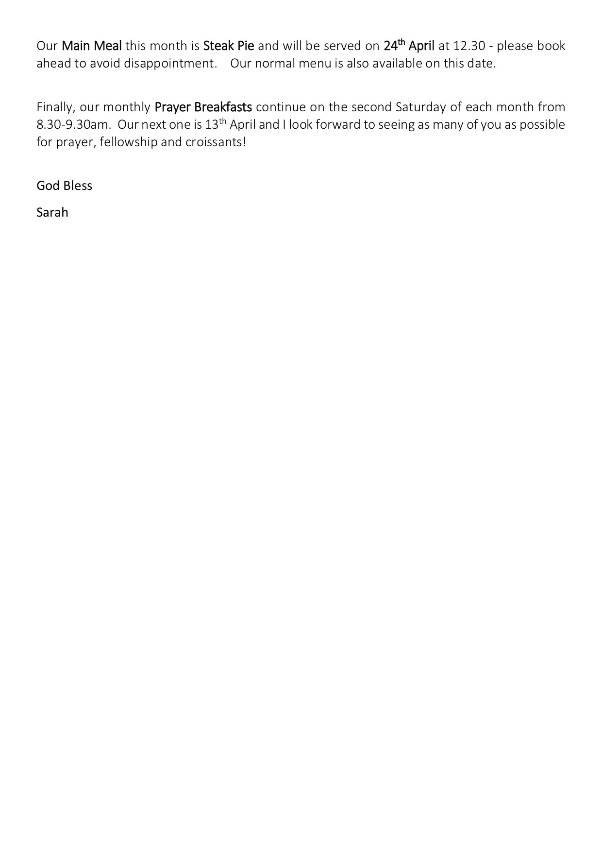 Friends Newsletter April 2019 pt 2