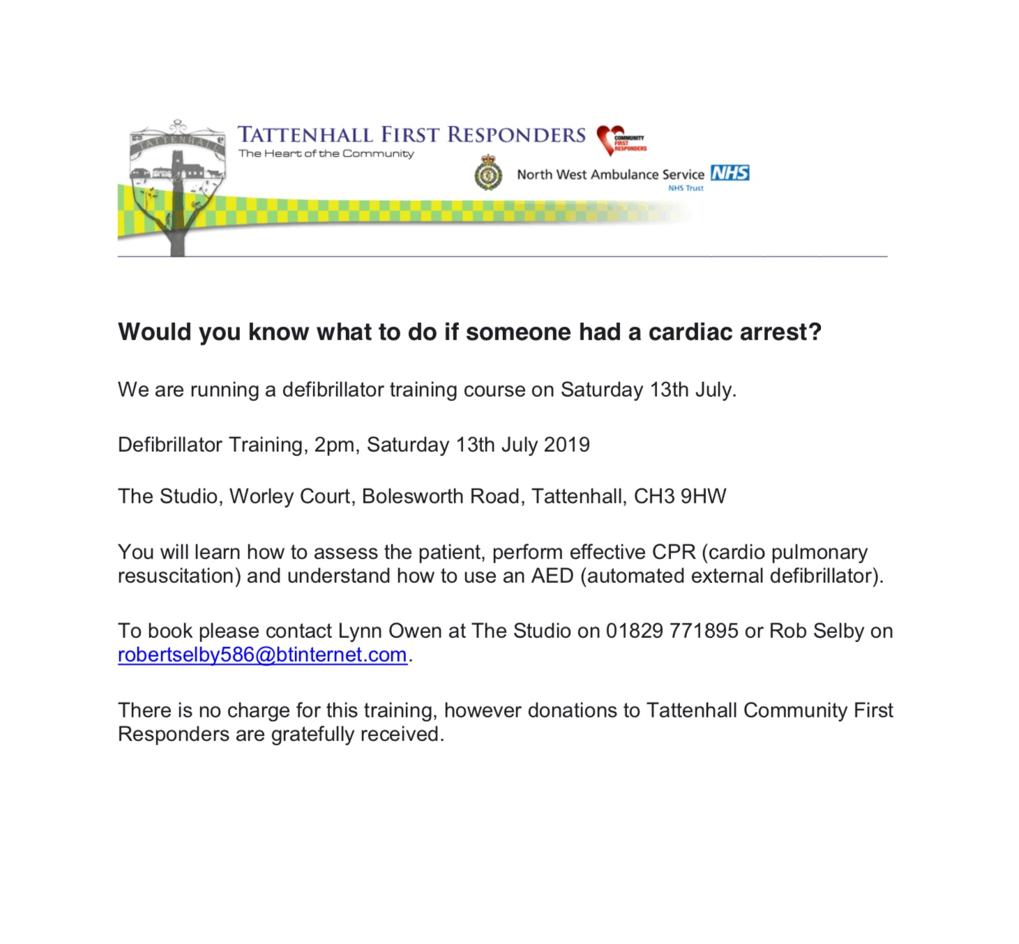 Defibrillator Training