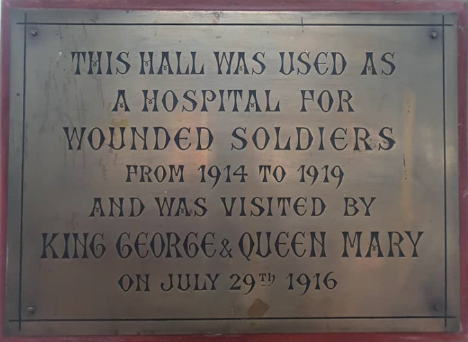 Main Hall – WW1 Plaque