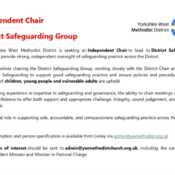 Independent Chair &ndash; District Safeguarding Group