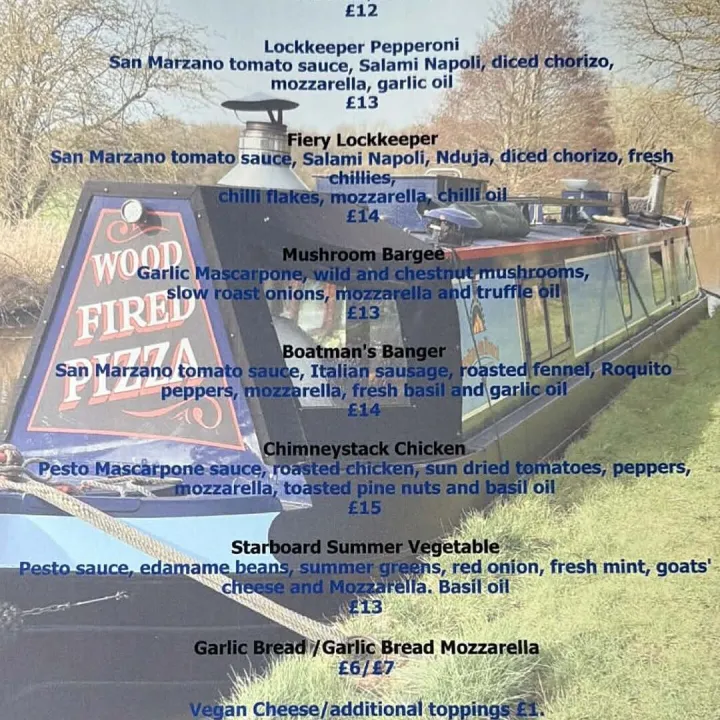 Pizza Menu