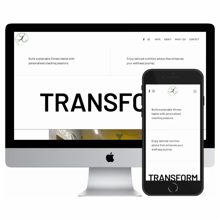 Desktop and mobile screenshots of the Monkey Well-being website