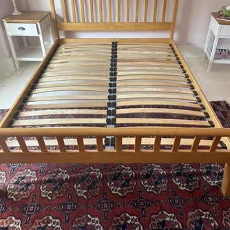 Wooden double bed base – Items for sale