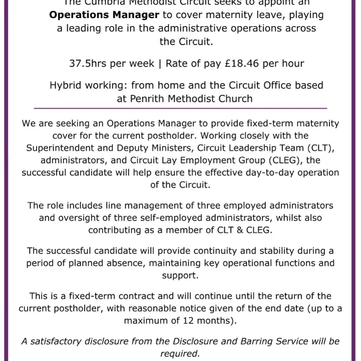 Ops Man maternity advert