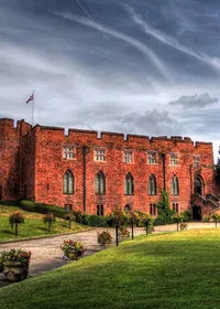 Shrewsbury Castle in red sandstone, Shrewsbury, Shropshire