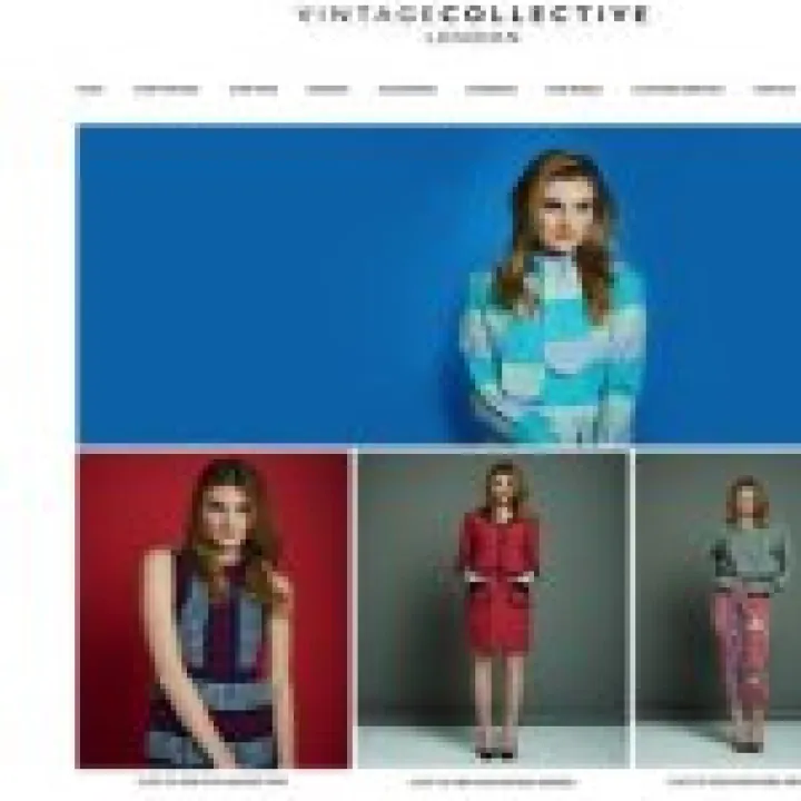 Vintage Collective London site screenshot temp use