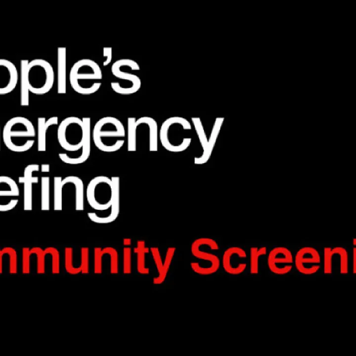 People's Emergency Briefing Banner