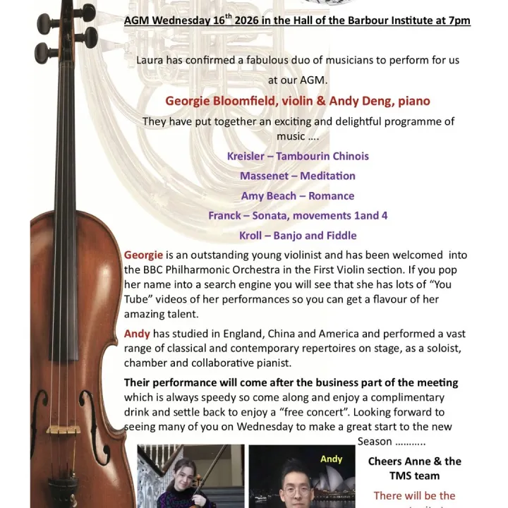 Tattenhall Music Society AGM