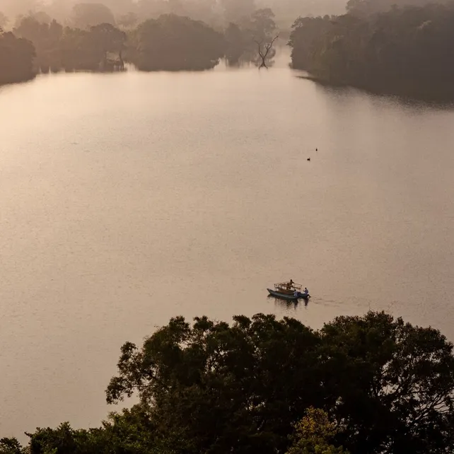 Wewela Lake seen from the hill top at Peacock Hill Sigiriya