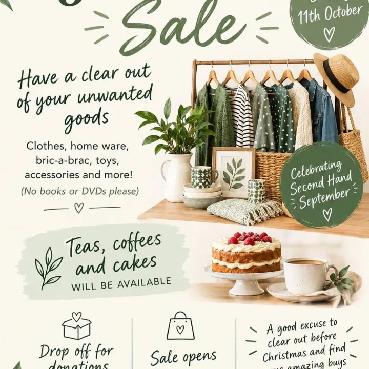 Jumble Sale October 11th