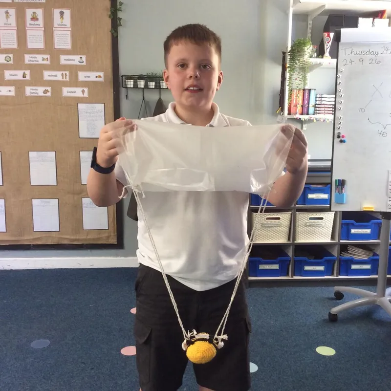 Parachute science experiment