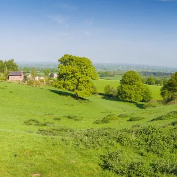 Panoramic View of the Cheshire Plain from the Pheasant Inn, Burwardsley 2