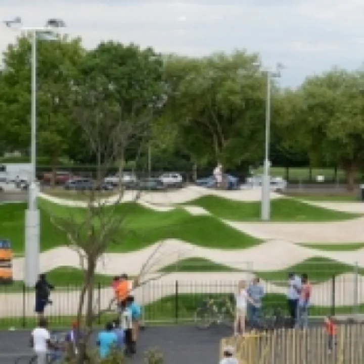 Burgess Park National BMX Track overview