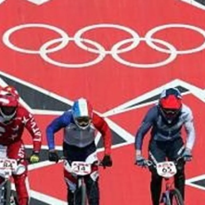 London 2012 Olympic BMX track bikers