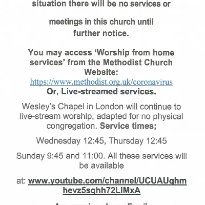Church Notice April 2020