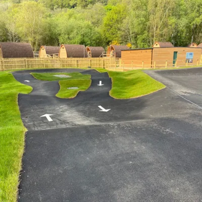 Adventure Parc Snowdonia pump track turns