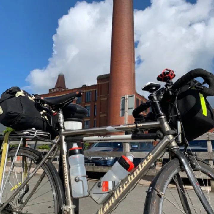 Revd John Kime – in Dibnah Country – Climate Change Cycle Ride