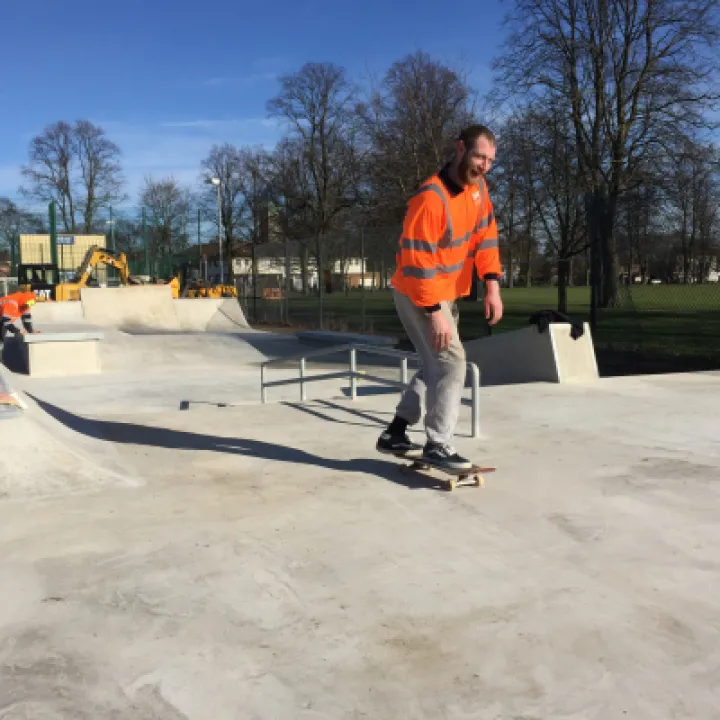 Victoria Park skatepark in action