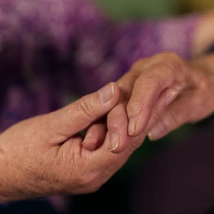 Mary hand holding