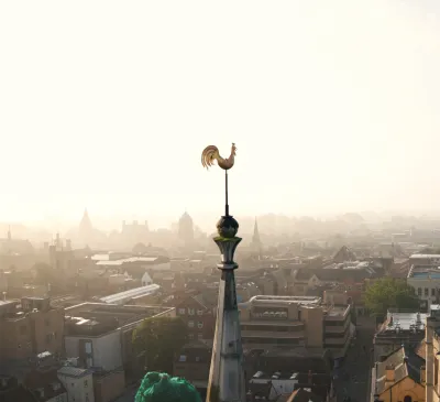 Weathervane image on banner
