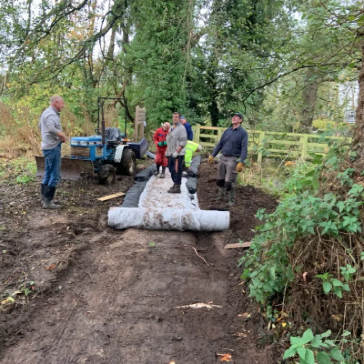 New Path laying