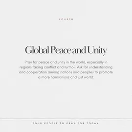 5- Four People To Pray For