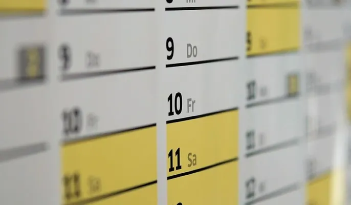 Calendar, dates, schedule
