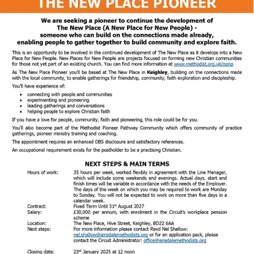 New Place pioneer