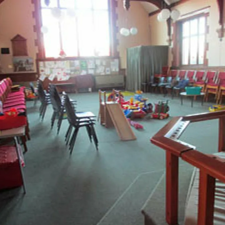 Church Interior With Chairs an