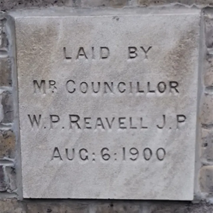 Laid by Mr Councillor W P Reav