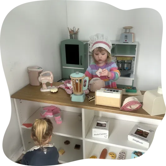 Child Playing in Activity Room