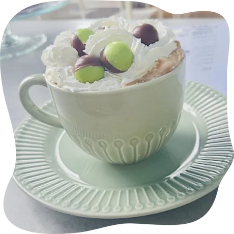 Mint Green Hot Chocolate Cup