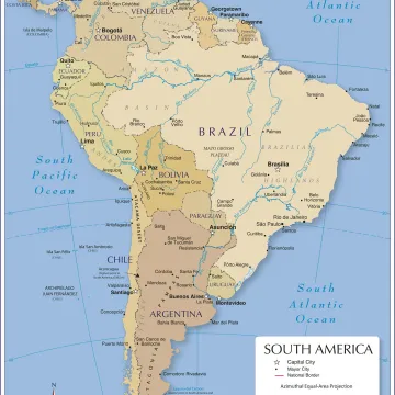 South-America-Map