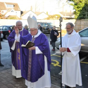 Bishop blesses new room